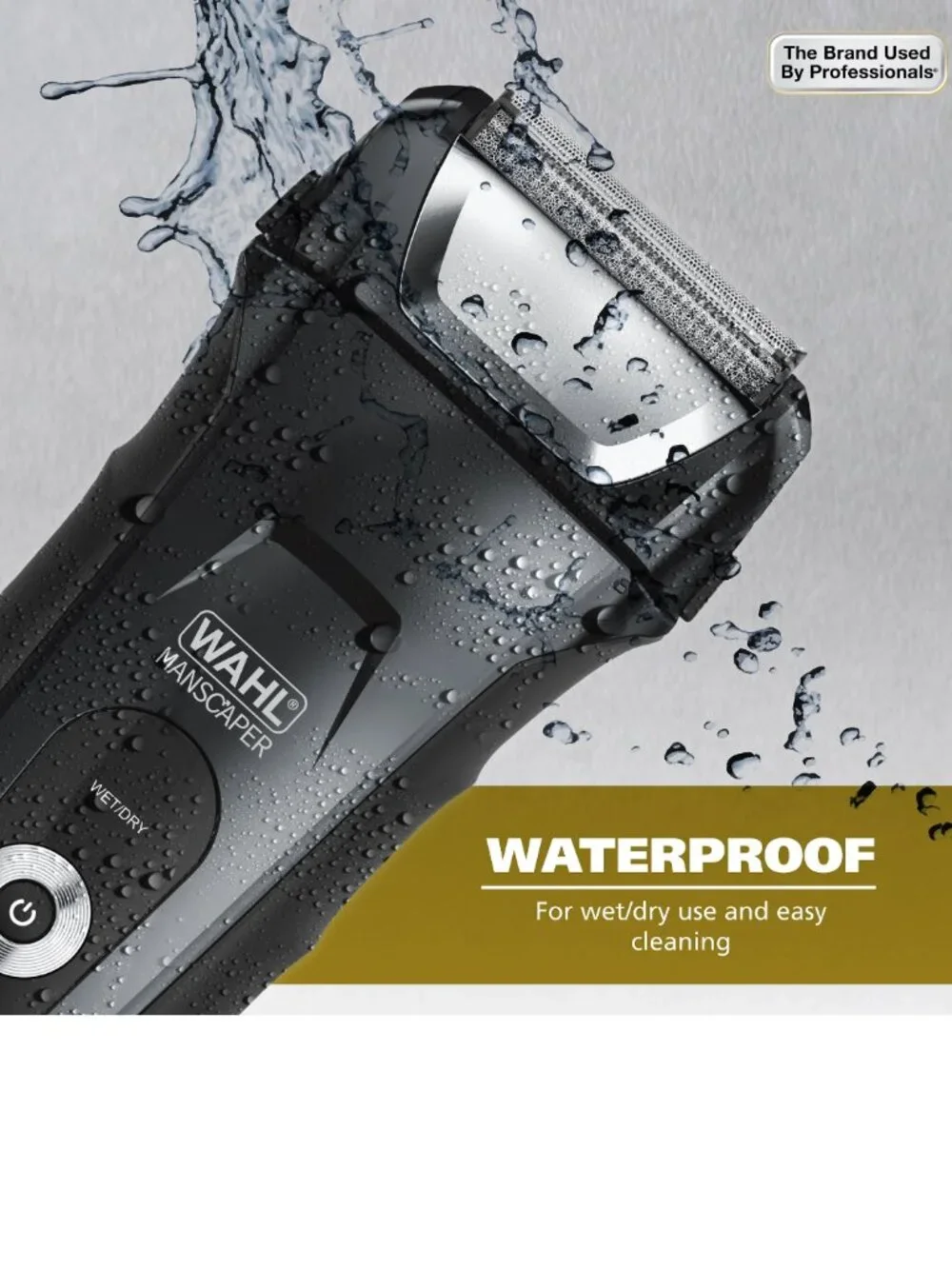 Wahl Men's Manscaper Shaver, Rechargeable, Waterproof Wet/Dry, Flex Foils, 7074